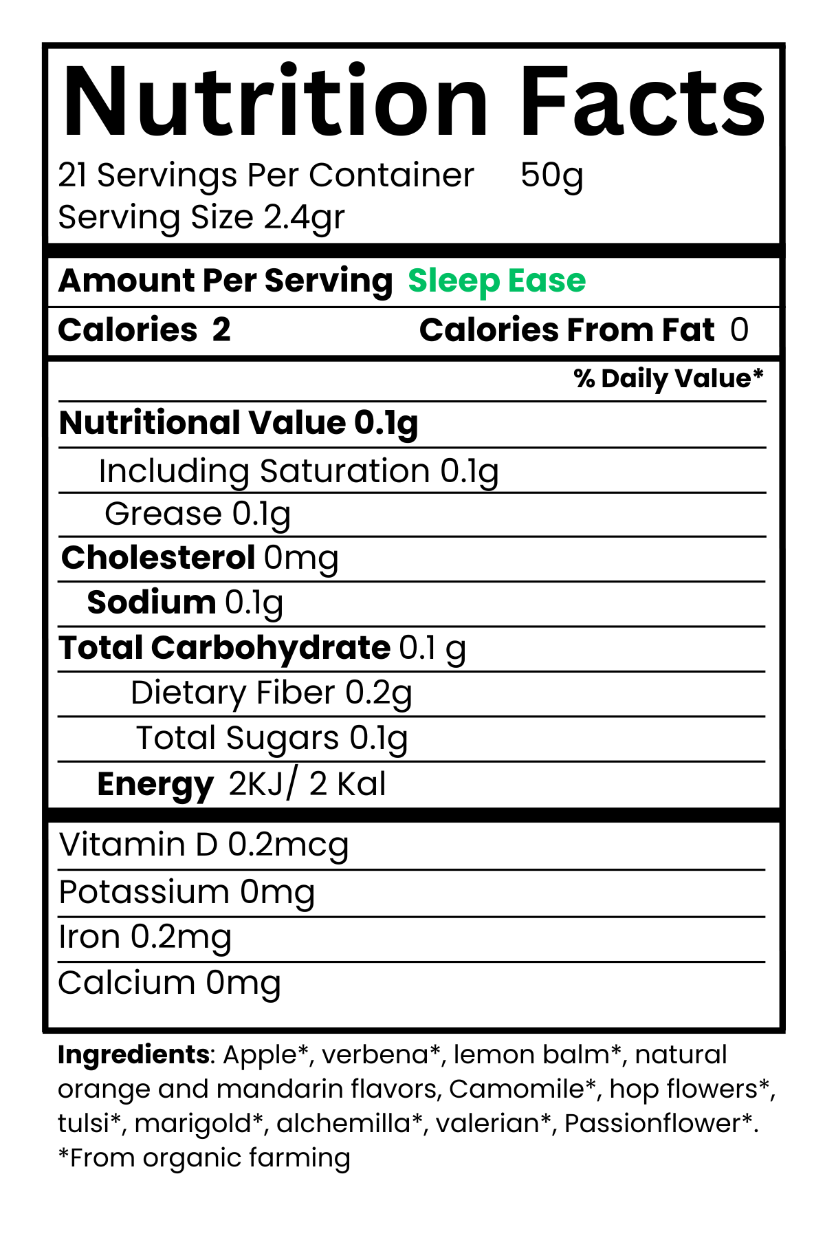 Sleep Ease Tea