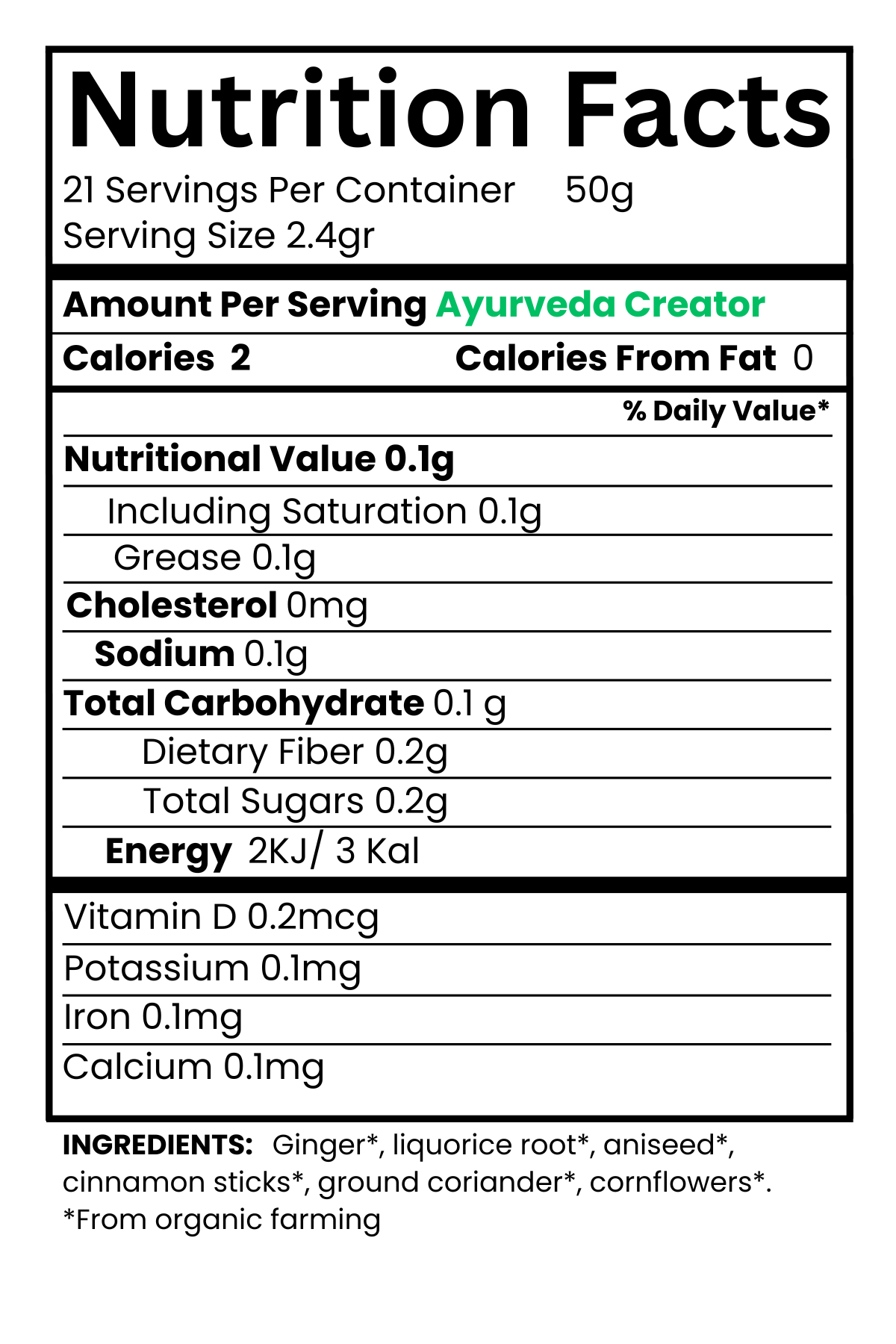 Creator Ayurveda Tea